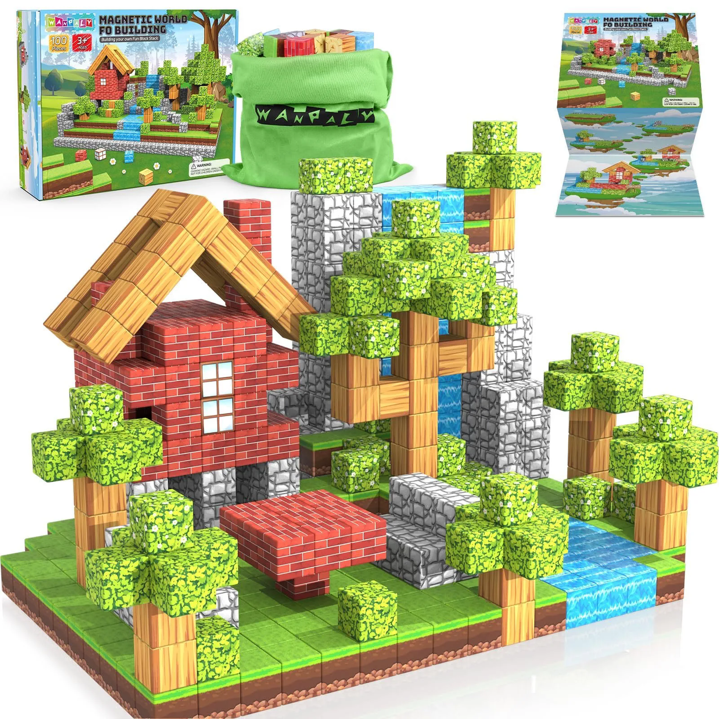 BlockCraft™ - Magnetiska byggklossar för kreativitet och lärande