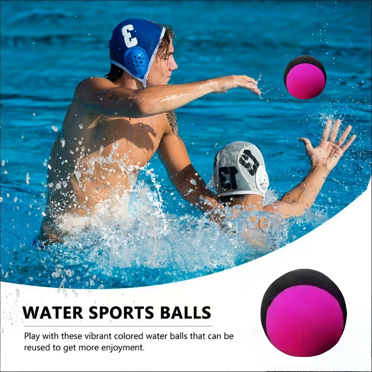 Rosa Flytande Boll - Elastisk Badboll för Pool och Strand