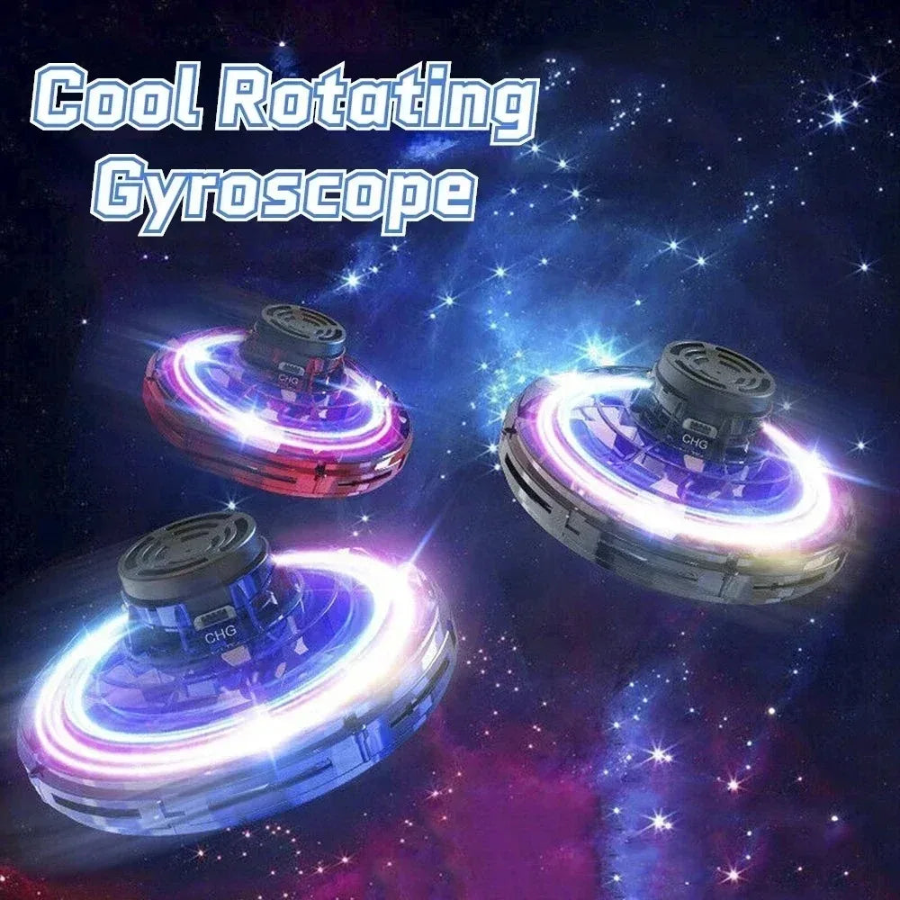 Flygande spinner boll – fingertoppsdrönare med LED-ljus