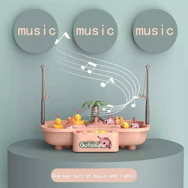 Elektriskt fiskespel med musik & ljus – 21 delar interaktiv lek