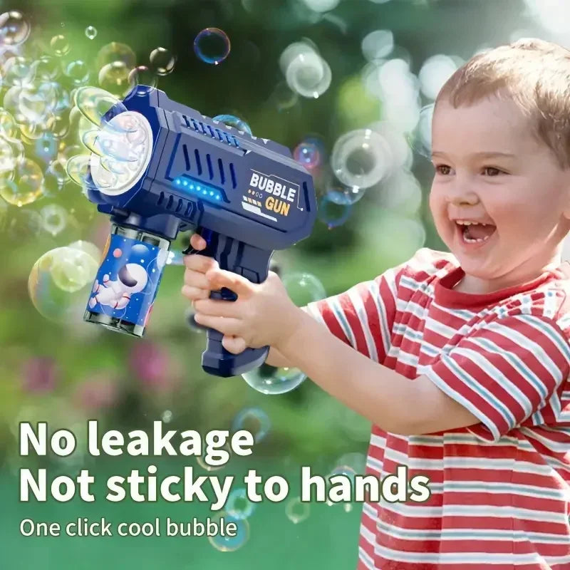 Elektrisk Bubbelpistol – 10 Hål & Automatiska Bubblor