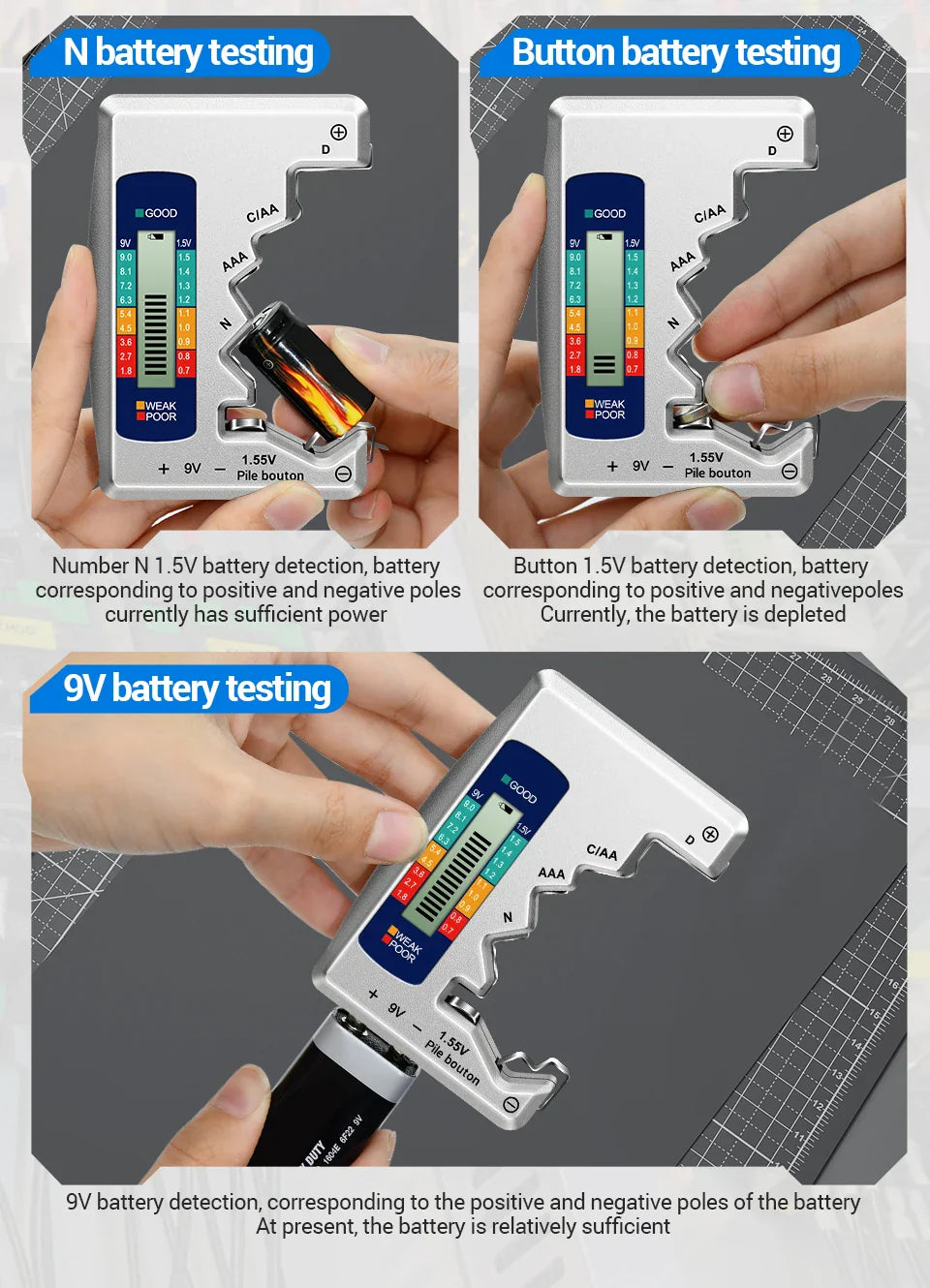 BatteriKollen™ – Universell Batteritestare för Alla Typer
