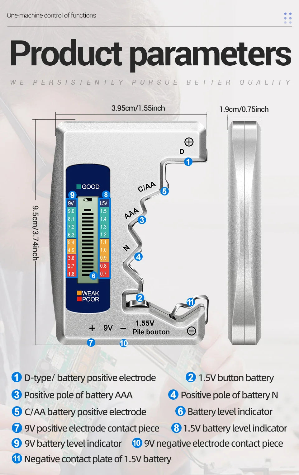 BatteriKollen™ – Universell Batteritestare för Alla Typer