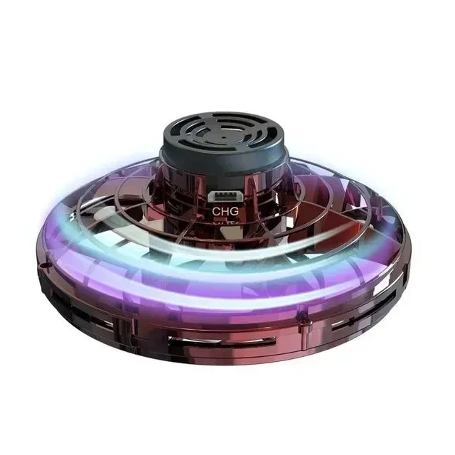 Flygande leksak spinner – LED mini-drönare & fidget toy