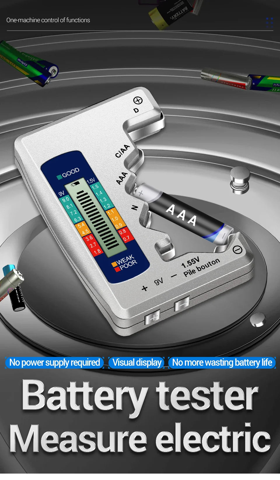 BatteriKollen™ – Universell Batteritestare för Alla Typer
