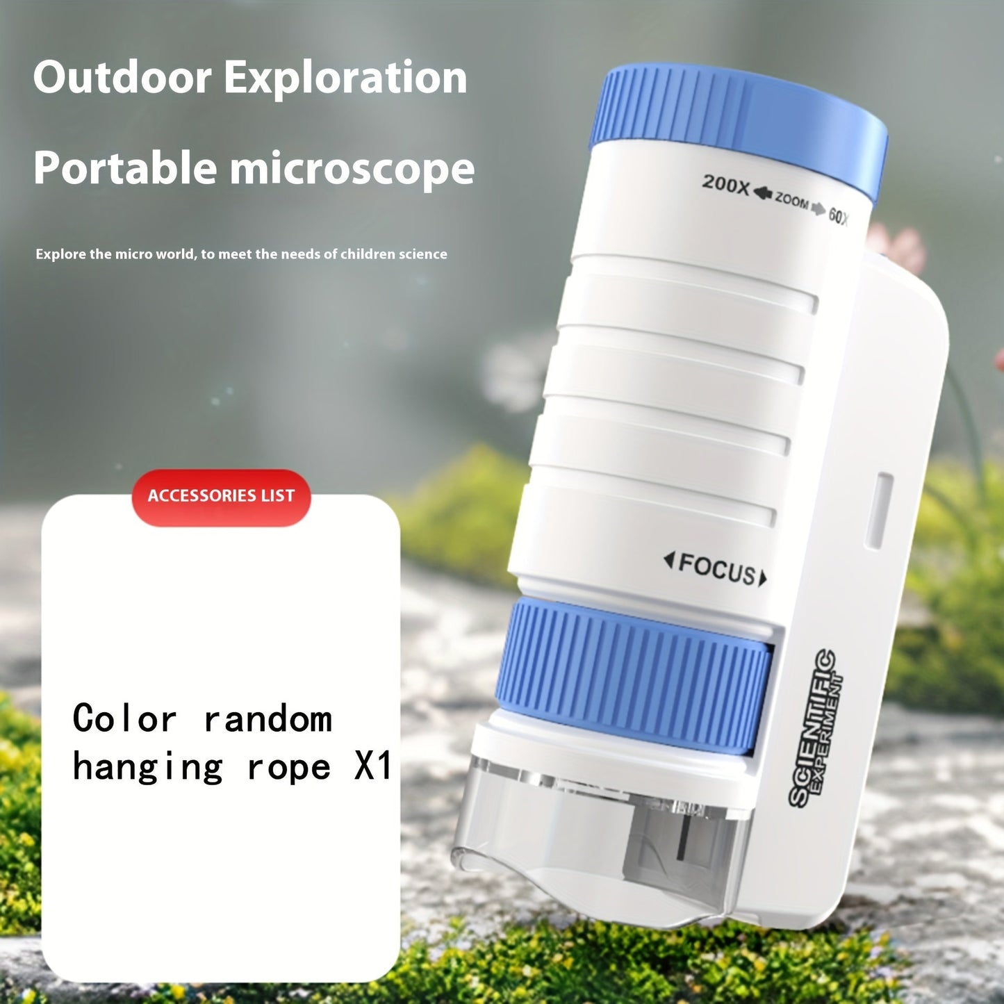 MiniMikroskop™ – LED Förstoring, Lärorik Leksak för Barn
