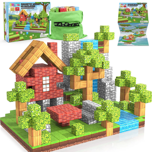 BlockCraft™ - Magnetiska byggklossar för kreativitet och lärande
