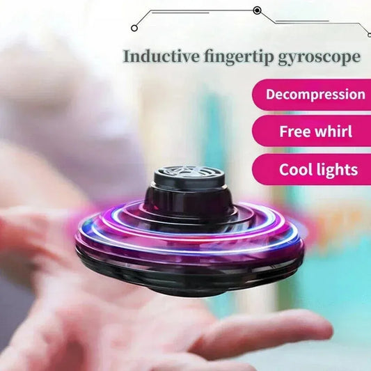 Flygande spinner boll – fingertoppsdrönare med LED-ljus
